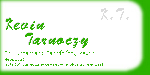 kevin tarnoczy business card